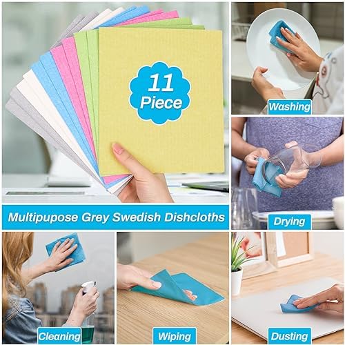 Lucomb 11 Pack Swedish Dish Cloths - Image 2