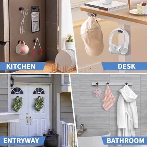 FINDMAG 4 Pack Magnetic Hooks, Heavy Duty Magnetic Hooks - Image 5