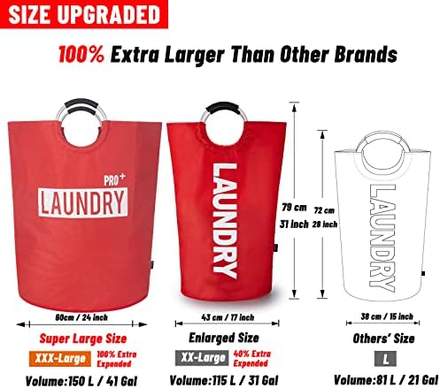 Caroeas Super Large 150L Laundry Basket Pro, Waterproof Laundry Hamper - Image 2