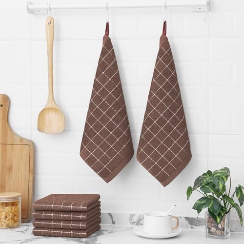 Homaxy 100% Cotton Terry Kitchen Dish Cloths, 6 Pack - Image 5