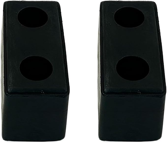 2 Pack Buffers USA Molded Rubber Bumper Block Dock Buffer 6x3x3 for Chassis/Trailers/Truck/Flatbed/Reefer with Steel Washer (4502-1276)