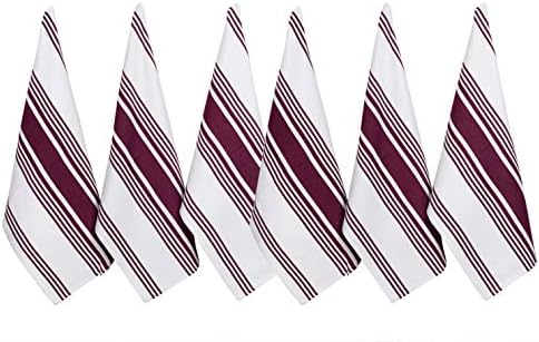 Urban Villa Kitchen Towels Cotton Dish Towels 20”x30” Wine Wht - Image 4