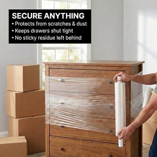BOX USA Stretch Wrap Extra Wide Stretch Film Roll - 20 in Wide & 1000 ft long - Image 4