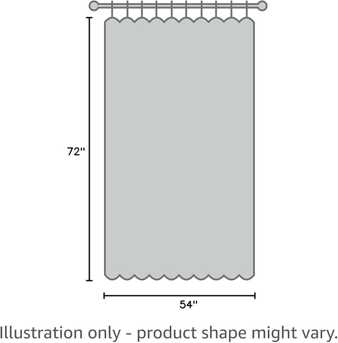 Barossa Design 54 Inch Wide Stall Shower Curtain Liner - Image 7