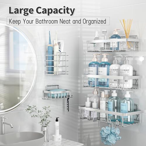 Liuoud 5 Pack Shower Caddy for Inside Shower - Image 2
