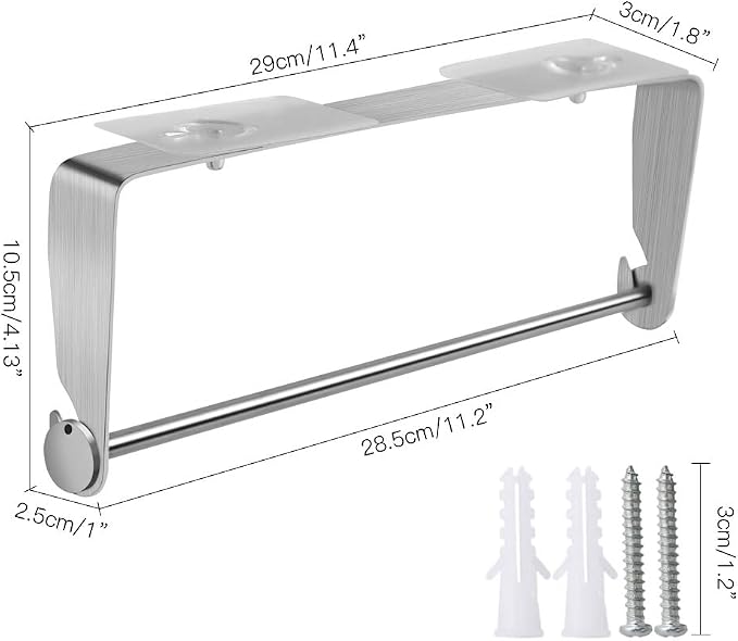 PHUNAYA Under Cabinet Paper Towel Holder Wall Mount - Image 6