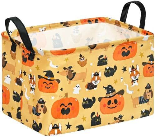 Halloween Pumpkin Ghost Storage Basket by MAIZMZ