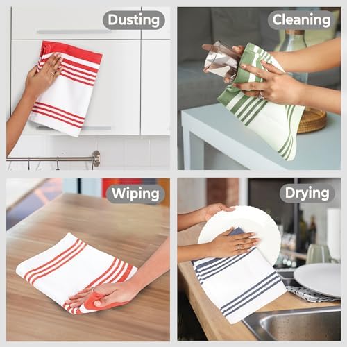Urban Villa Kitchen Towels Cotton Dish Towels 20”x30” Multi - Image 3