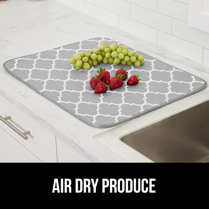 GORILLA GRIP Ultra Water Absorbent Microfiber Dish Drying Mat, 18x24 2 Pack - Image 9