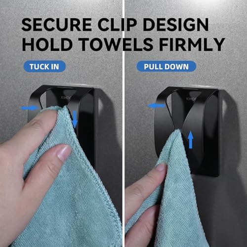 KIHOGEM 4Pcs Magnetic Towel Hook Holder - Image 2