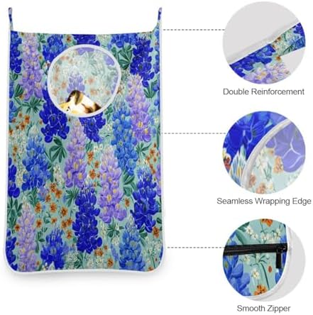 1PC Hanging Laundry Hamper Bag Over the Door Laundry Hamper Wall Hamper Large - Image 6