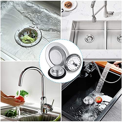 Kitchen Sink Drain Strainer 6 Pack Stainless Steel Sink Stopper, Anti-Clogging - Image 6