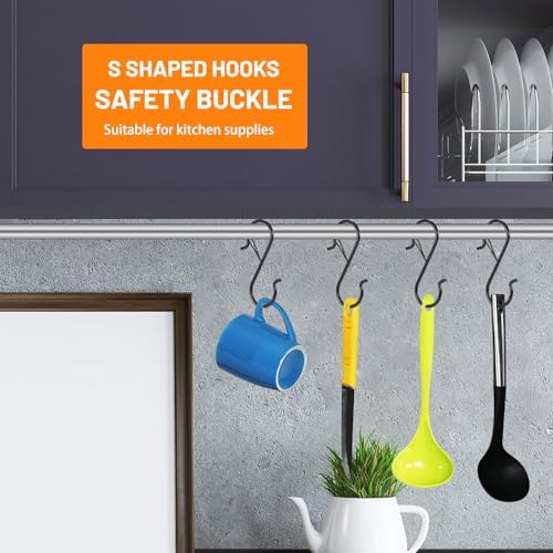 12 Pack 5 Inch S Hooks for Hanging, Heavy Duty S Hooks - Image 5