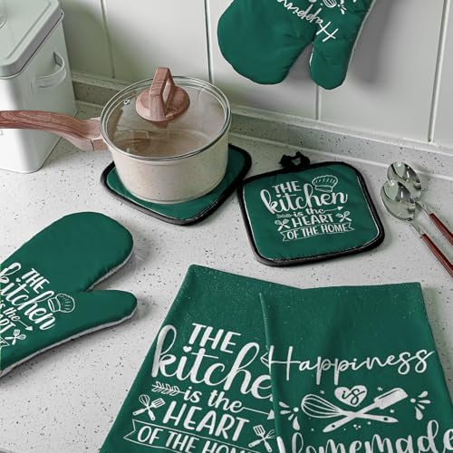 Sratte 6 Pcs Kitchen Decor Accessories Set, Dark Green - Image 3