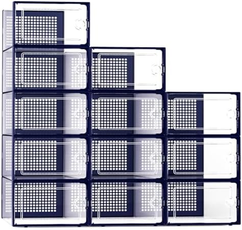 Kuject X-Large Shoe Storage Boxes 12 Pack by Kuject