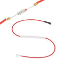MECCANIXITY Universal Rice Cooker Temperature Fuse, 172°C 10A 250V Metal Thermal Fuse with Terminal and Ring Terminal Fiberglass Sleeving for Electric Pressure Cooker Repair Part