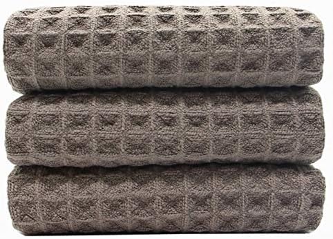 Waffle Weave Kitchen Towels Dish Towels, 3 Pack, 16x24 Inch - Image 2