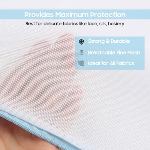 4 Pack Large Fine Mesh Laundry Bags - Image 3