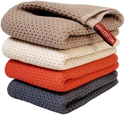 Kitchen Hand Towels 100% Cotton Waffle Weave Dish Towel - Image 7