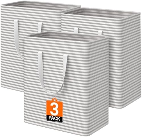 3-Pack Laundry Basket, Collapsible Laundry Hampers by Unknown