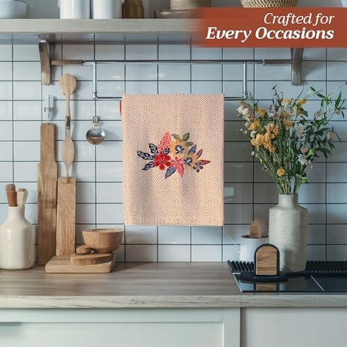 Maison d' Hermine Kitchen Towels Set of 3 Reusable 100% Cotton 27.50" x 20" - Image 5