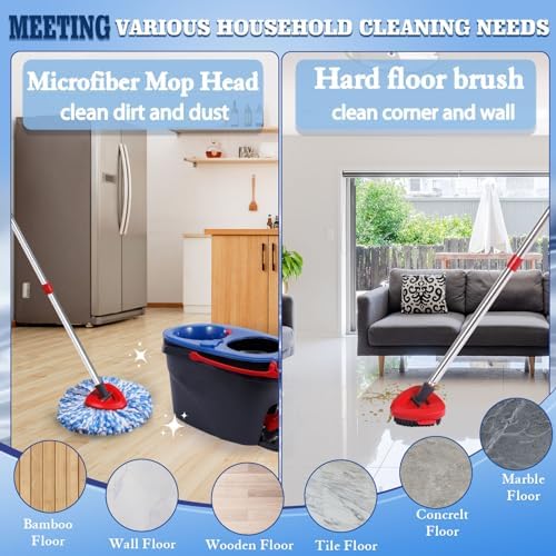 8 Pack Spin Mop Replacements Head Compatible - Image 4