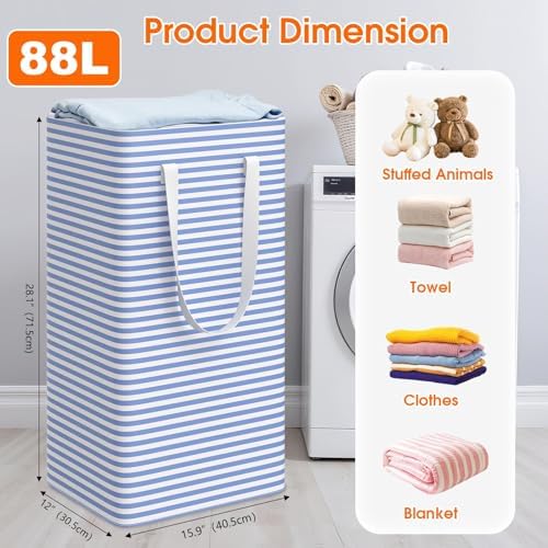 3-Pack Laundry Basket, Collapsible Laundry Hampers - Image 2