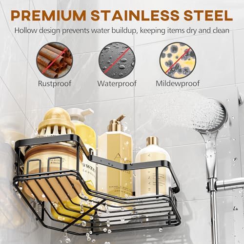 MAXIFFE 3 Pack Corner Shower Caddy - Image 5