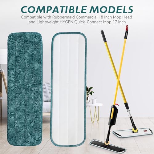 Replacement Mop Pads Fit for Rubbermaid Commercial 18" and 17" Mop - Image 3