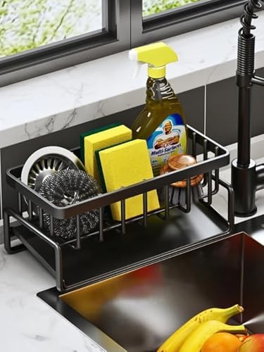 Bibabala Home Kitchen Faucet Drainer Holder Soap Bathroom Non Slip Corner Sink - Image 3