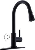 WEWE Touchless Kitchen Faucet, Matte Black, Single Handle | 3 Modes Sprayer by WEWE