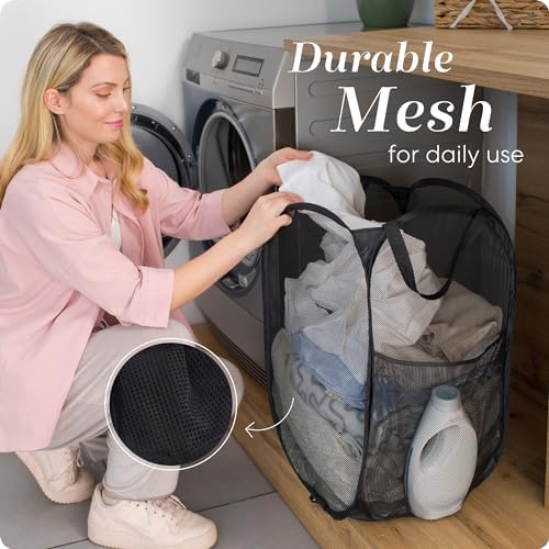 Handy Laundry Collapsible Mesh Pop-Up Hamper - Image 5