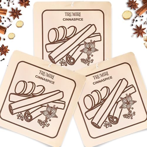 Cinnaspice - Scented Sachets for Drawer and Closet Freshener - Pack of 3 - Home by TRUMIRI