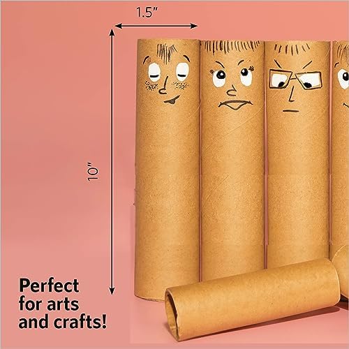 54 PC Cardboard Paper Tubes for Crafts - Image 4