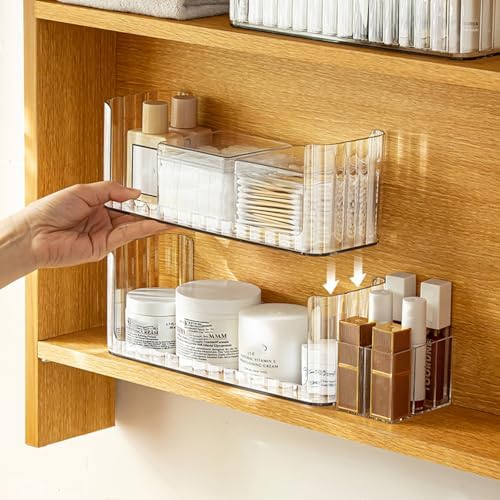2-Tier Stackable Medicine Cabinet Organizer Shelves - Image 4