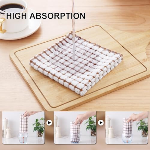 Kitinjoy Cotton 8 Pack Terry Kitchen Dish Cloths - Image 3