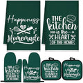 Sratte 6 Pcs Kitchen Decor Accessories Set, Dark Green by Sratte