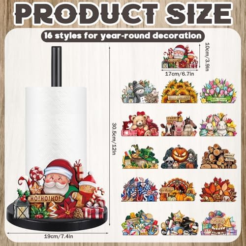 LemonRoad 17 Pcs Fall Interchangeable Paper Towel Holder Decorative - Image 4