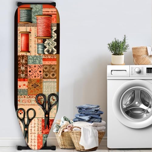 Nuxovilar Patchwork Scissors Ironing Board Cover 15x54 Polyester - Image 3