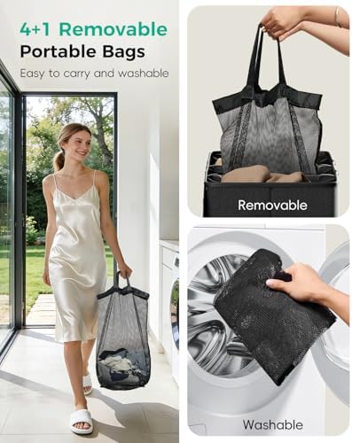 185L Laundry Hamper 4 Section - Image 6