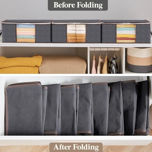 Lifewit 8 Pack 35L Clothes Storage Bins - Image 5