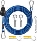 40FT Outdoor Clothesline Wire Rope System, Adjustable Steel Laundry Line by J-TECHDYNAMICS
