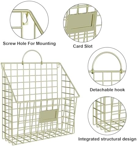 4 Packs Hanging Wall File Organizer - Image 6