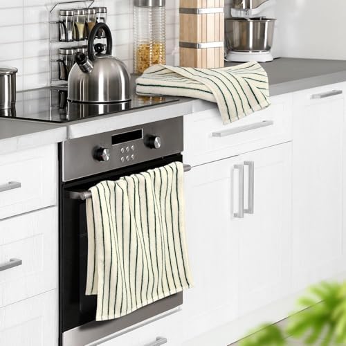 Jacquotha Green Striped Hand Towels - Image 2