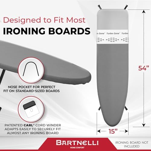 Bartnelli Ironing Board Cover and Pad, Made in Europe - Image 6