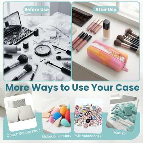 Cotton Pad Swab Travel Case, 2-in-1 Waterproof Organizer - Image 6