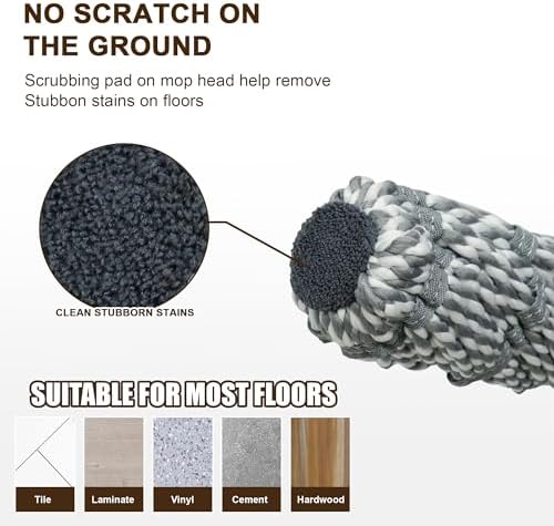 Self Wringing Mop Floor Cleaning Easy Squeeze Twist Mop - Image 5