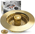 Anlige Kitchen Sink Drain Strainer, 3 in 1 Pop Up Kitchen Sink Stopper by Anlige