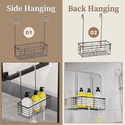 DELLAN Hanging Shower Rack, Shower Organizer Hanging - Image 3