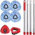 4 Packs Spin Mop Replacement Heads Compatible by WaIEJiemiHome